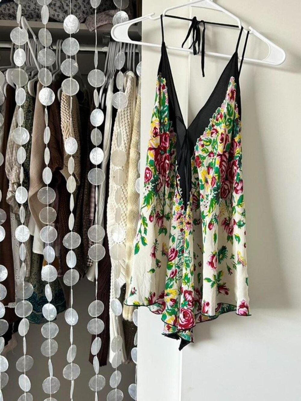 Floral halter top